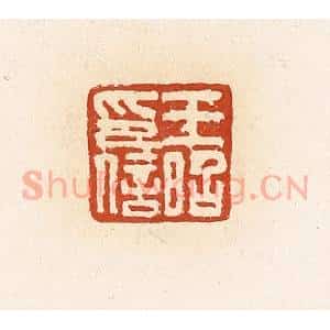 清代 高庆龄、高嘉钰辑 印谱《王昭印信》篆刻印章作品图片欣赏
