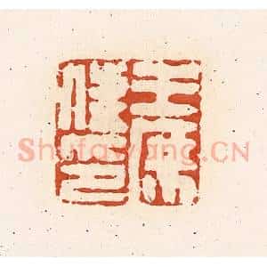 清代 高庆龄、高嘉钰辑 印谱《王庶俤》篆刻印章作品图片欣赏