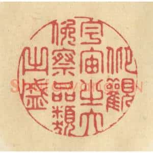 清代 华文彬篆 印谱《仰观宇宙之大 俯察品类之盛》篆刻印章作品图片欣赏
