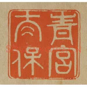 清代 斋藤谦编纂 印谱《青宫太保》篆刻印章作品图片欣赏