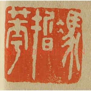 清代 斋藤谦编纂 印谱《冯皙华》篆刻印章作品图片欣赏