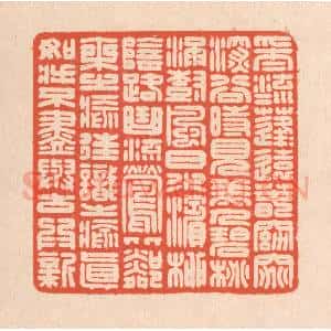 清代 翁寿庾篆 印谱《采采流水 蓬蓬远春...》篆刻印章作品图片欣赏