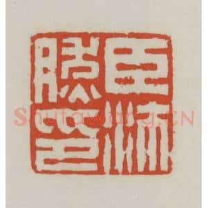 清代 王禔辑 印谱《臣沛然印》篆刻印章作品图片欣赏