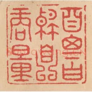 清代 施象堃篆 印谱《自思自解自商量》篆刻印章作品图片欣赏