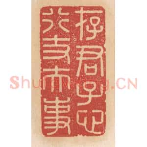 清代 施象堃篆 印谱《存君子心行丈夫事》篆刻印章作品图片欣赏