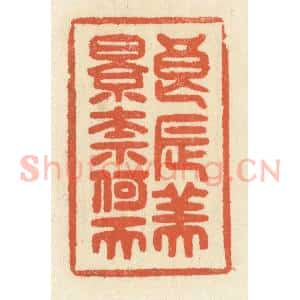清代 祝尧龄辑 印谱《良辰美景奈何天》篆刻印章作品图片欣赏