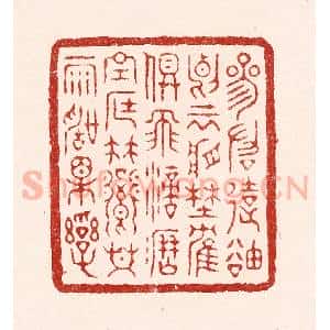 清代 吴苍雷篆 印谱《参差远岫 断云将野鹤俱飞...》篆刻印章作品图片欣赏