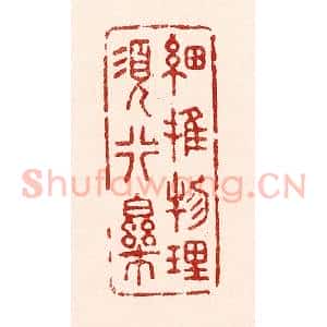 清代 吴苍雷篆 印谱《细推物理须行乐》篆刻印章作品图片欣赏