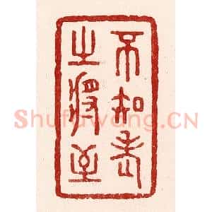 清代 吴苍雷篆 印谱《不知老之将至》篆刻印章作品图片欣赏