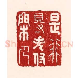清代 吴苍雷篆 印谱《是非得失付闲人》篆刻印章作品图片欣赏