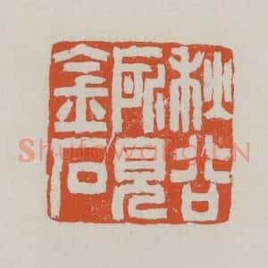 清代 赵之谦篆 印谱《秋谷所见金石》篆刻印章作品图片欣赏