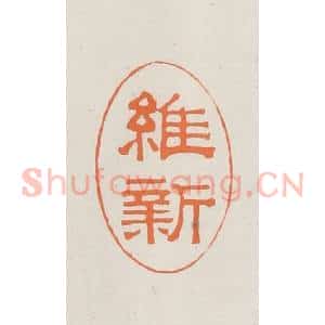 民国 林承弼篆 印谱《维新》篆刻印章作品图片欣赏