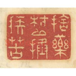 清代 谢恒篆 印谱《舍药材以拯疾苦》篆刻印章作品图片欣赏