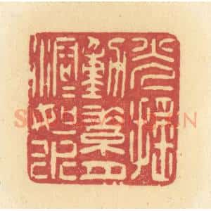 清代 许容篆 印谱《光摇动素月溶溶如水》篆刻印章作品图片欣赏