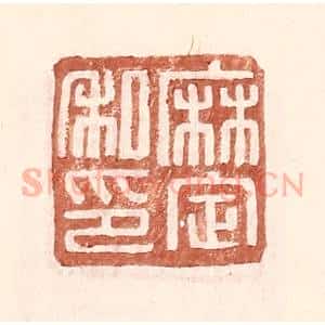 明 王常辑 印谱《麻定私印》篆刻印章作品图片欣赏