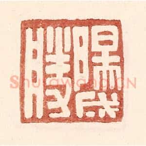 明 王常辑 印谱《阳成胜》篆刻印章作品图片欣赏
