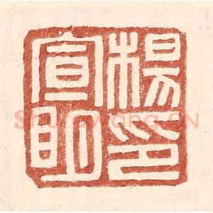 明 王常辑 印谱《杨宣明印》篆刻印章作品图片欣赏