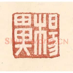 明 王常辑 印谱《杨鼻》篆刻印章作品图片欣赏