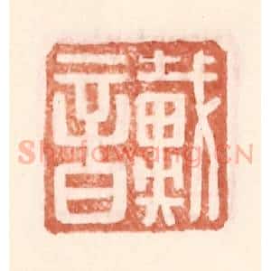 明 王常辑 印谱《戴音》篆刻印章作品图片欣赏